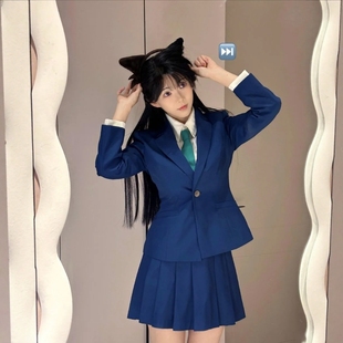 毛利兰cosplay服名侦探柯南小兰万圣节衣服装扮套装漫展角色扮演