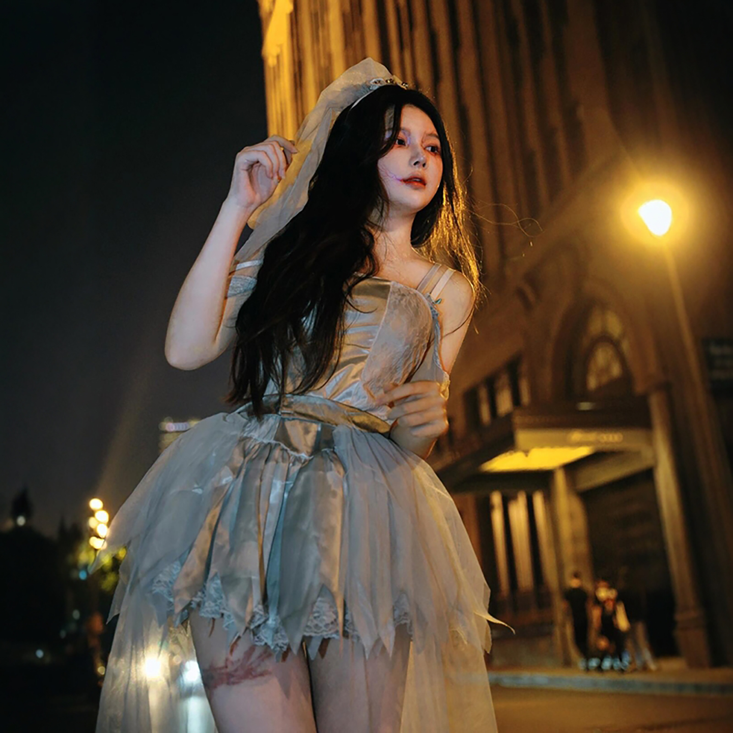 鬼新娘cosplay服万圣节服装服饰装扮衣服成人女吓人恐怖大人装饰