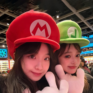 超级马里奥帽子万圣节成人cosplay卡通道具装 扮环球影城表演活动