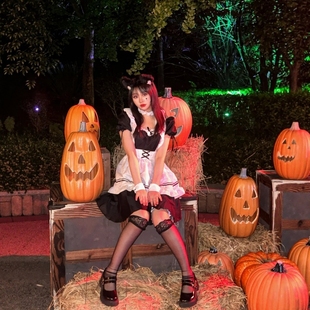 万圣节女仆装cosplay成人可爱制服装扮活动角色扮演二次元女佣人