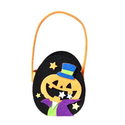 万圣节南瓜糖果袋手提