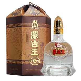 蒙古王42度经典金帐单瓶500ml浓香型草原特产白酒