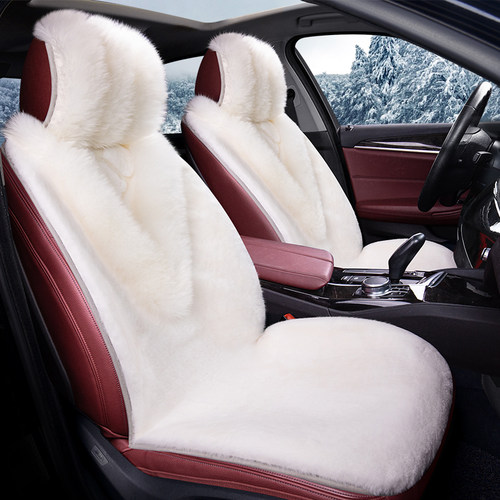 宝马7系730li740li750liM760li纯羊毛皮毛一体羊剪绒汽车坐垫冬季