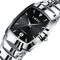 1192G Серебряный черный диск мужской модель