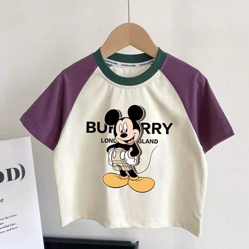 儿童米奇半袖T恤宝宝Mickey Mouse短袖2025夏季男童女童卡通上衣