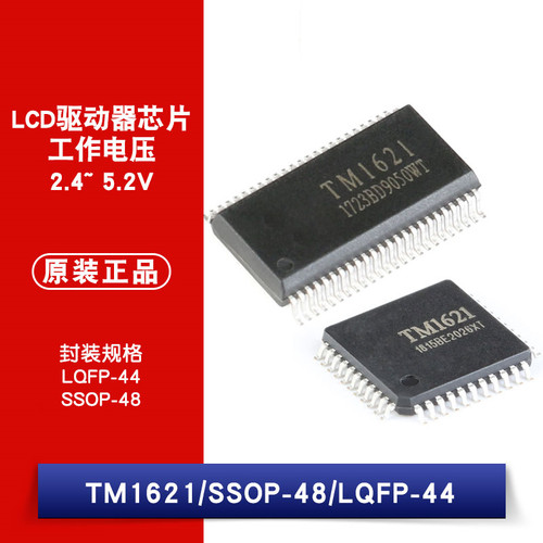 原装正品 贴片 TM1621 SSOP-48/LQFP-44 RAM映射 32*4 LCD驱动器