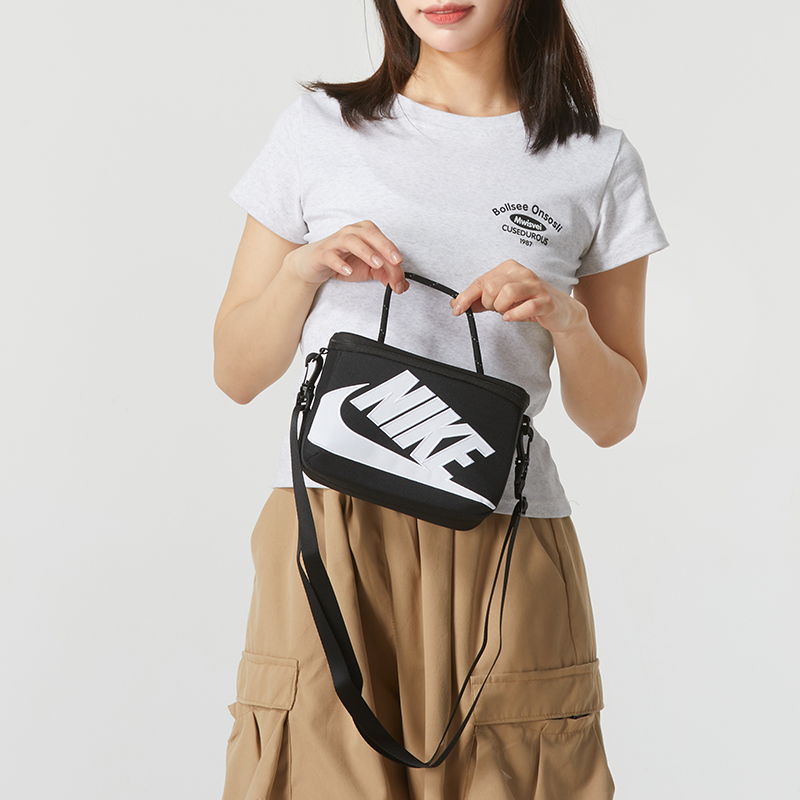 Nike/耐克鞋盒式斜挎包男包女包25新款运动休闲单肩包FN30