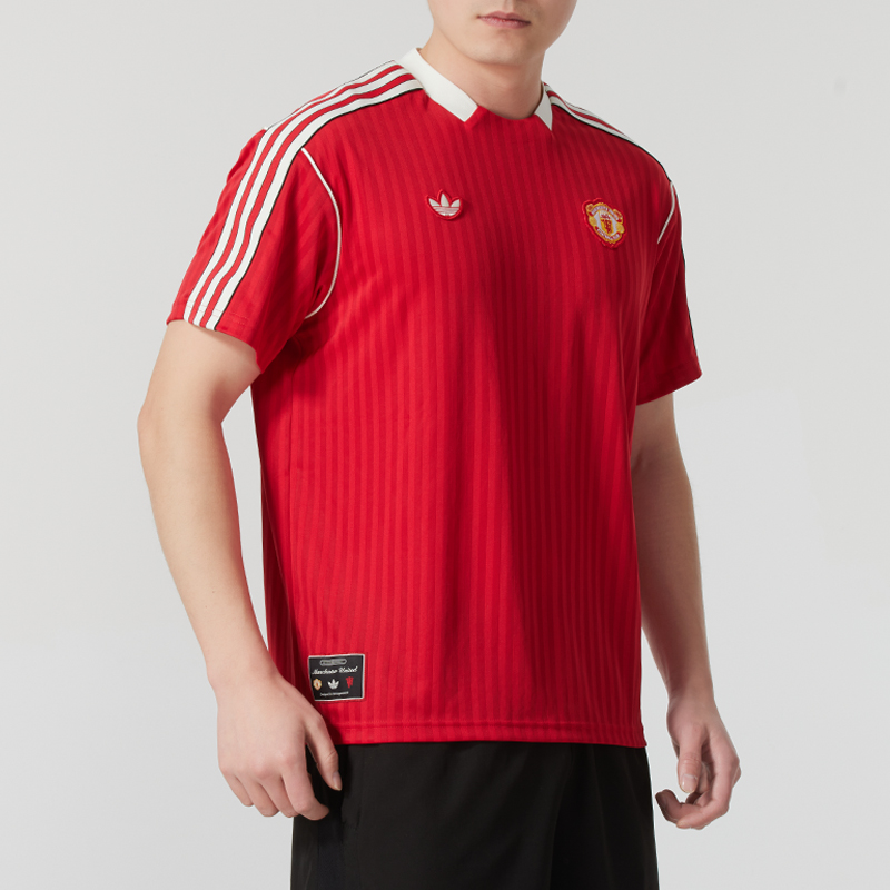 Adidas阿迪达斯短袖T恤男装上衣2025春季新款运动休闲半袖JF0386