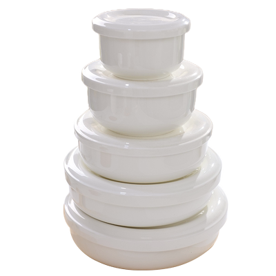 景天合陶瓷蒸蛋盘蒸菜碗带盖盘子