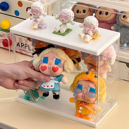 展示盒积木娃娃透明亚克力展示柜