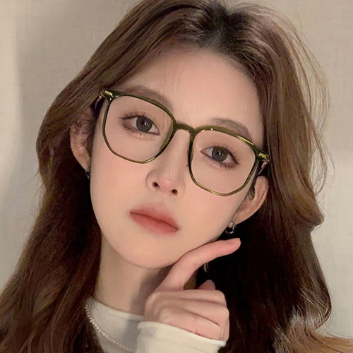 美司超轻眼镜近视女可配有度数防蓝光大脸素颜神器眼睛框架潮