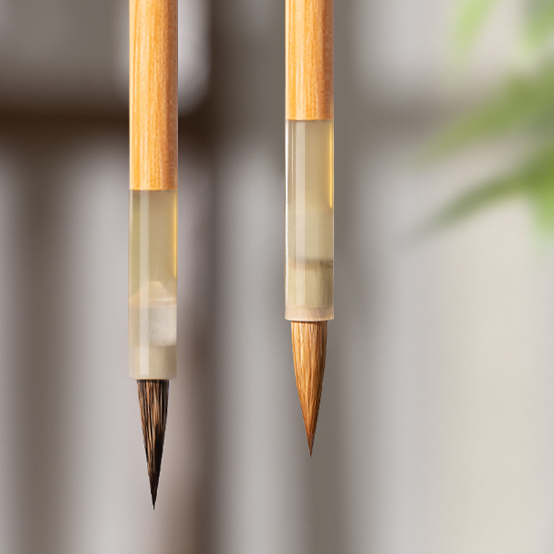 小楷毛笔书法专用小楷毛笔专业级狼毫兼毫抄经小楷毛笔文房四宝紫