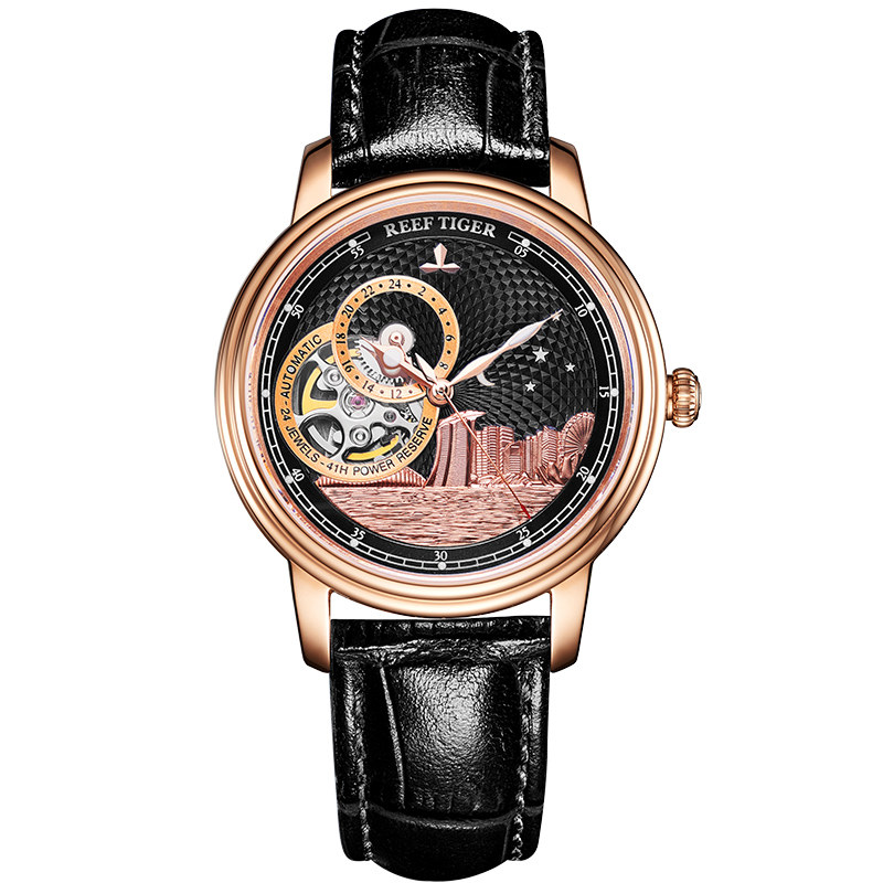 瑞夫泰格/RT2019新款男女手表防水时尚款中性艺术机械表RGA1739