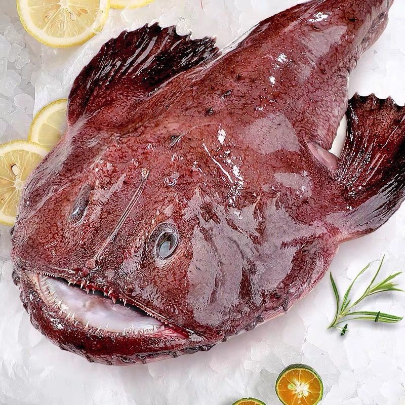 冷冻海鲜安康鱼蛤蟆鱼老鬼鱼琵琶鱼大嘴鱼深海鮟鱇约4斤多一条,水产肉类/新鲜蔬果/熟食,其它,淘宝优惠券,粉丝福利购,淘宝优惠卷