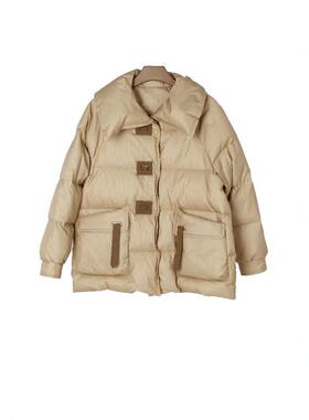 【航妈专享】YAOLY姚领短款羽绒服冬新款连帽外套白鸭绒848H41923