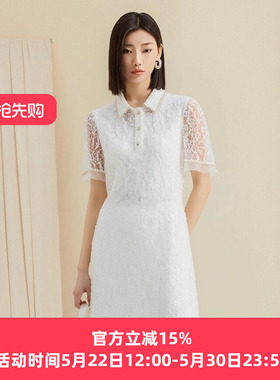 YAOLY姚领夏季白色连衣裙854H23984