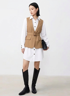 【航妈专享】姚领YAOLY新款时尚百搭优雅连衣裙854H11711