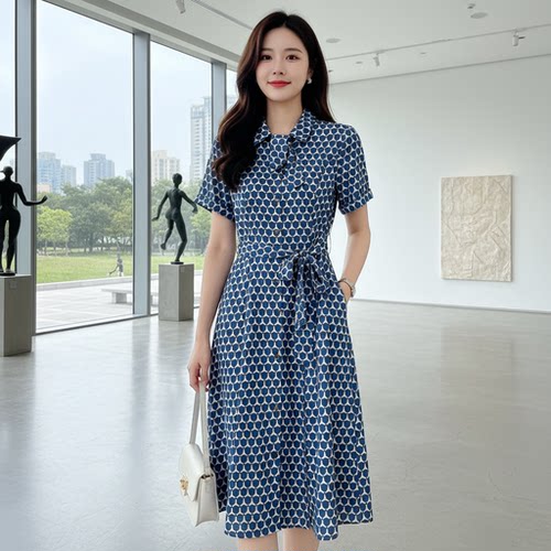 YAOLY姚领新款法式收腰小礼服上衣短袖854H20331