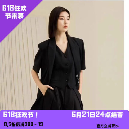 YAOLY姚领夏黑色西装840K20362