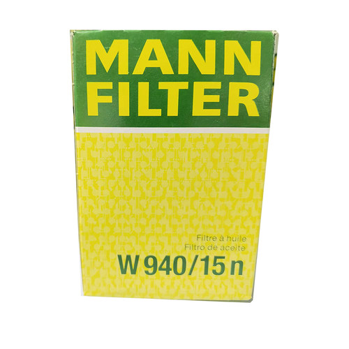 曼牌机油滤清器W940/15n工业空压机真空泵压缩机液压油过滤器MANN