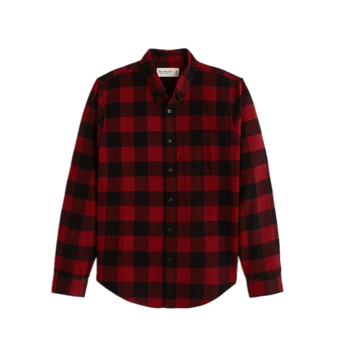 Abercrombie Fitch American AF Острый мужчина 21 Новая клетчатая рубашка с длинной клеткой
