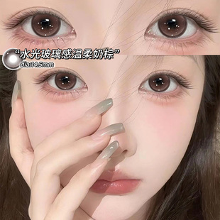 半糖甜妹美瞳日抛30片高透氧量一次性纯欲粉色隐形眼镜正品10片TN