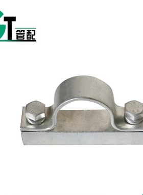 镀锌铁骑马卡 加厚马鞍4492上盖+4499底板标准单管夹整套碳钢镀锌