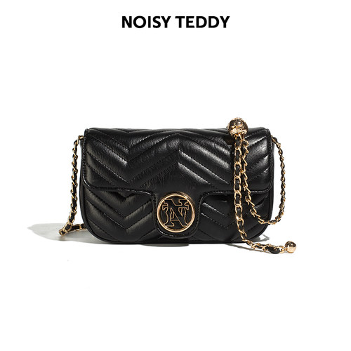 NOISYTEDDY菱格链条腋下斜挎包