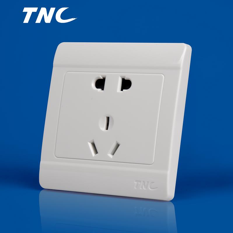 tnc开关五孔暗装电源86型墙壁插座