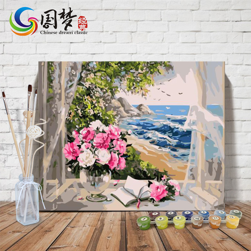 diy Digital painting Scenery modern Coloring children Oil Decorative painting a living room customized Digitalin the Home accessories , Decorative painting ,  DIY/Digital painting  category - from Buy2taobao.com to provide professional Taobao agent buy service