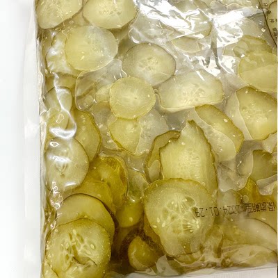 餐饮店酸黄瓜片巨无霸