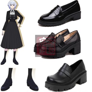 摇滚乃淑女之嗜好 白矢环COS鞋 黑铁音羽 铃之宫莉莉纱COSPLAY鞋