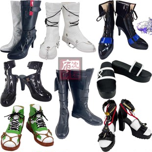 明日方舟红轻风cos鞋鸿雪/死芒/蜜莓/万顷/年霹雳导演cosplay鞋子