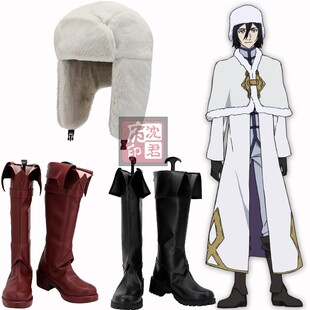 文豪野犬 费奥多尔cos鞋定制 动漫Cosplay男靴 道具帽子 看图制作