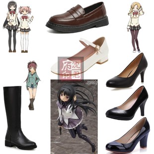 魔法少女小圆COS鞋鹿目圆晓美焰美树沙耶香巴麻美学姐COSPLAY鞋子