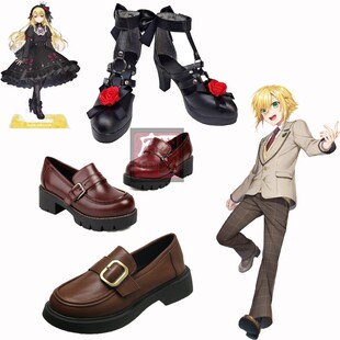 彩虹社Vtuber虚拟主播卯月光女装cos鞋转性cosplay鞋子来图定做