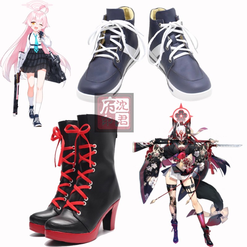 蔚蓝碧蓝档案狐坂若藻cos鞋