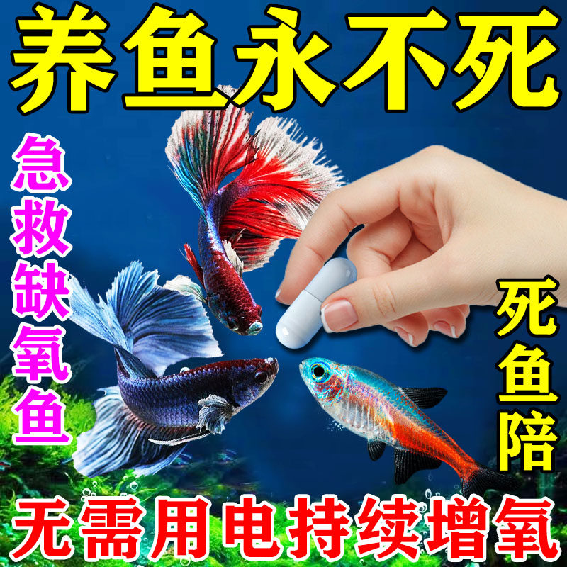 鱼缸无电制氧氧气片养鱼鱼用加充氧气泡石打氧神器无动力增氧颗粒