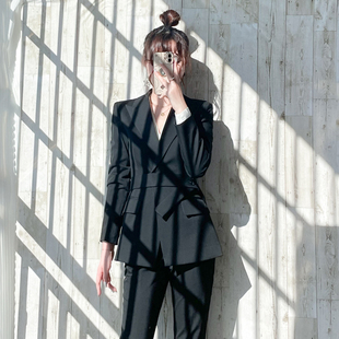 西装外套女2023新款医美咨询师工作服套装高端气质房地产销售工装