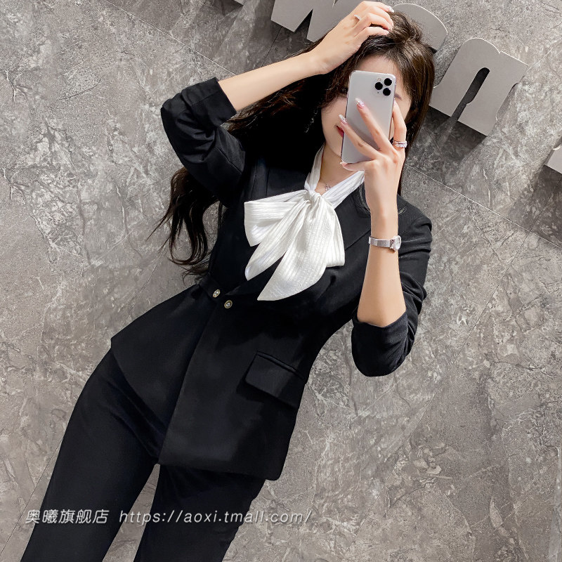 西装套装工作服女2024春