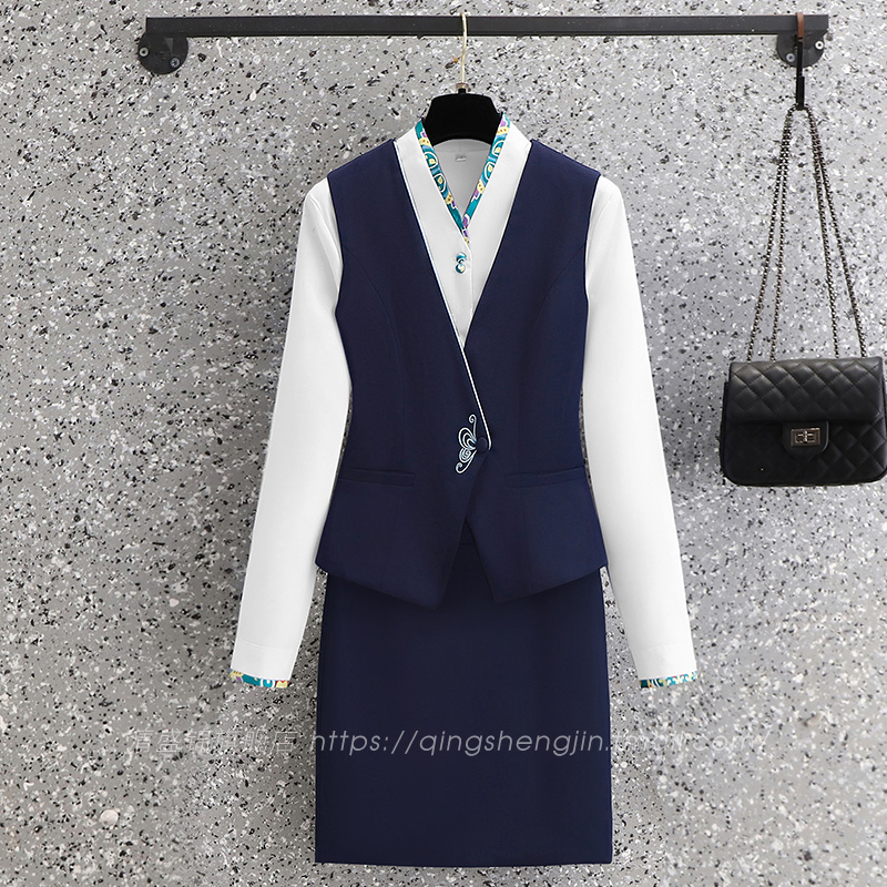 前台接待职业套装女酒店