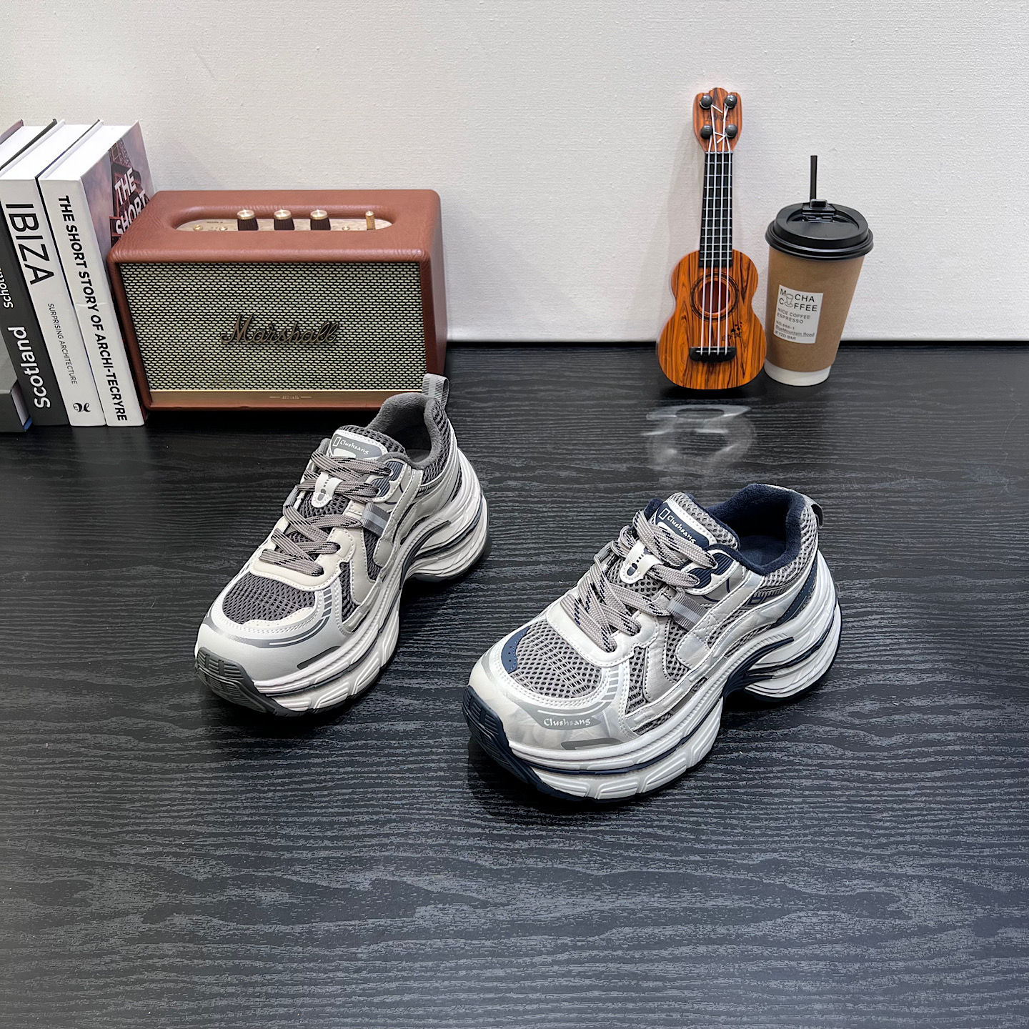 欧货厚底老爹鞋女2025冬季加绒复古脏脏鞋运动休闲百搭跑步女鞋潮