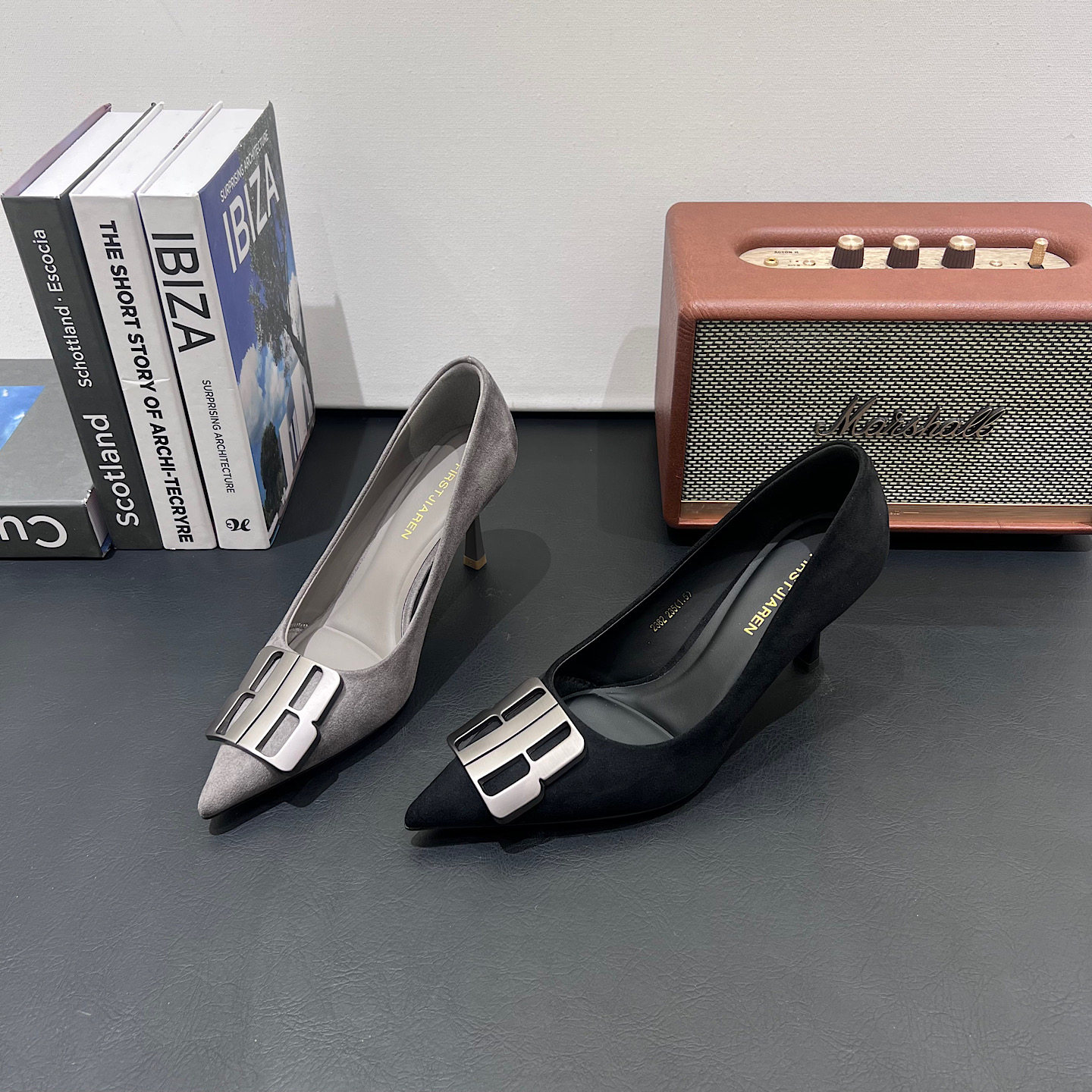 法式尖头细跟高跟鞋女2026春新款浅口单鞋百搭气质名媛风职业女鞋