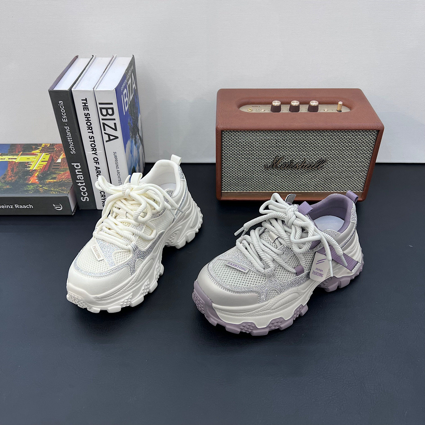 欧货厚底增高老爹鞋女2026春秋新款小个子百搭透气网面休闲运动鞋