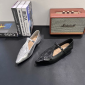 女舒适工作鞋 欧货玛丽珍鞋 尖头T字带浅口低跟单鞋 法式 潮 2026新款