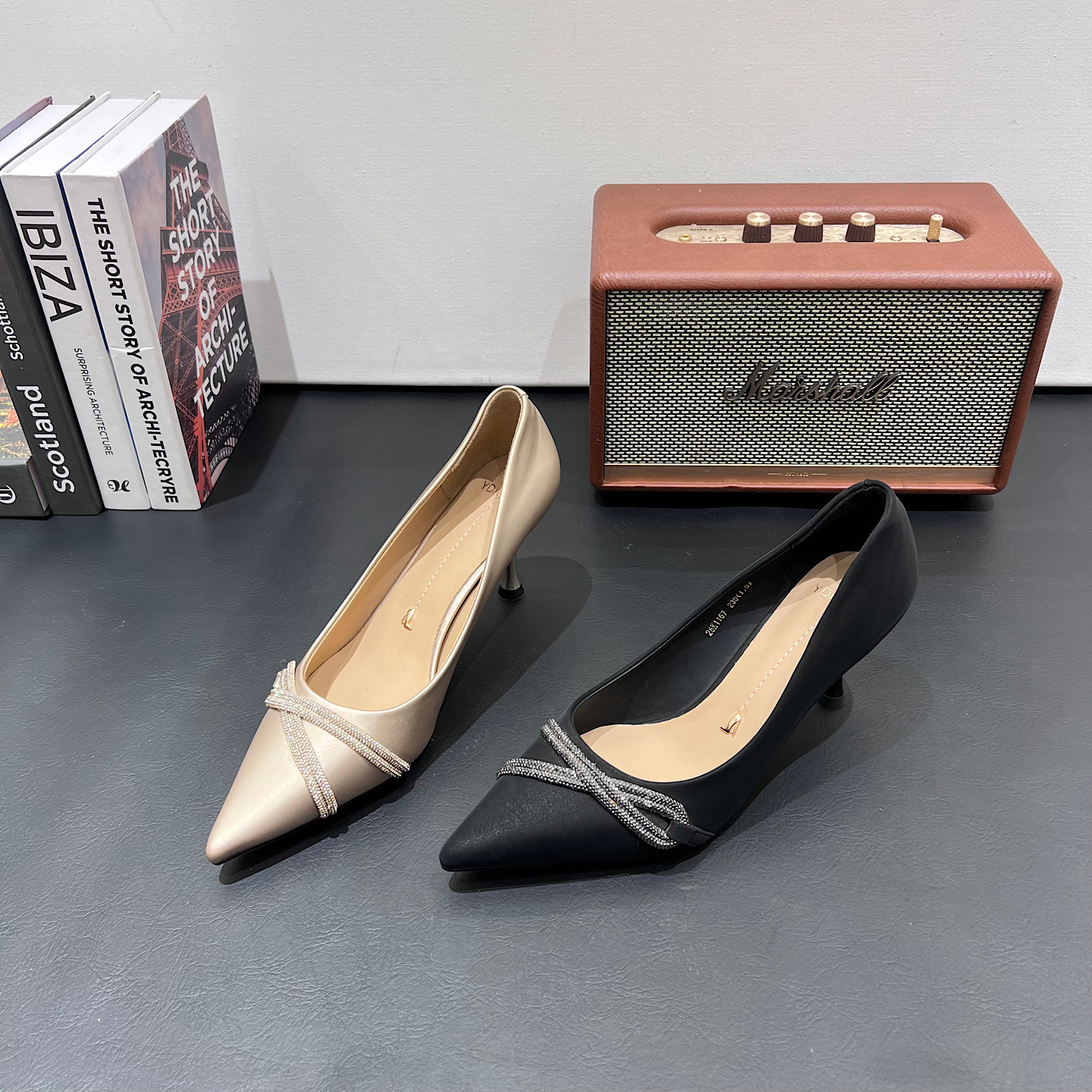 一代佳人法式尖头浅口高跟鞋女2026春季新款细跟绝美宴会单鞋女潮