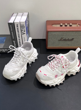 欧货单网透气老爹鞋女2826夏季新款休闲鞋百搭舒适户外鞋厚底女鞋