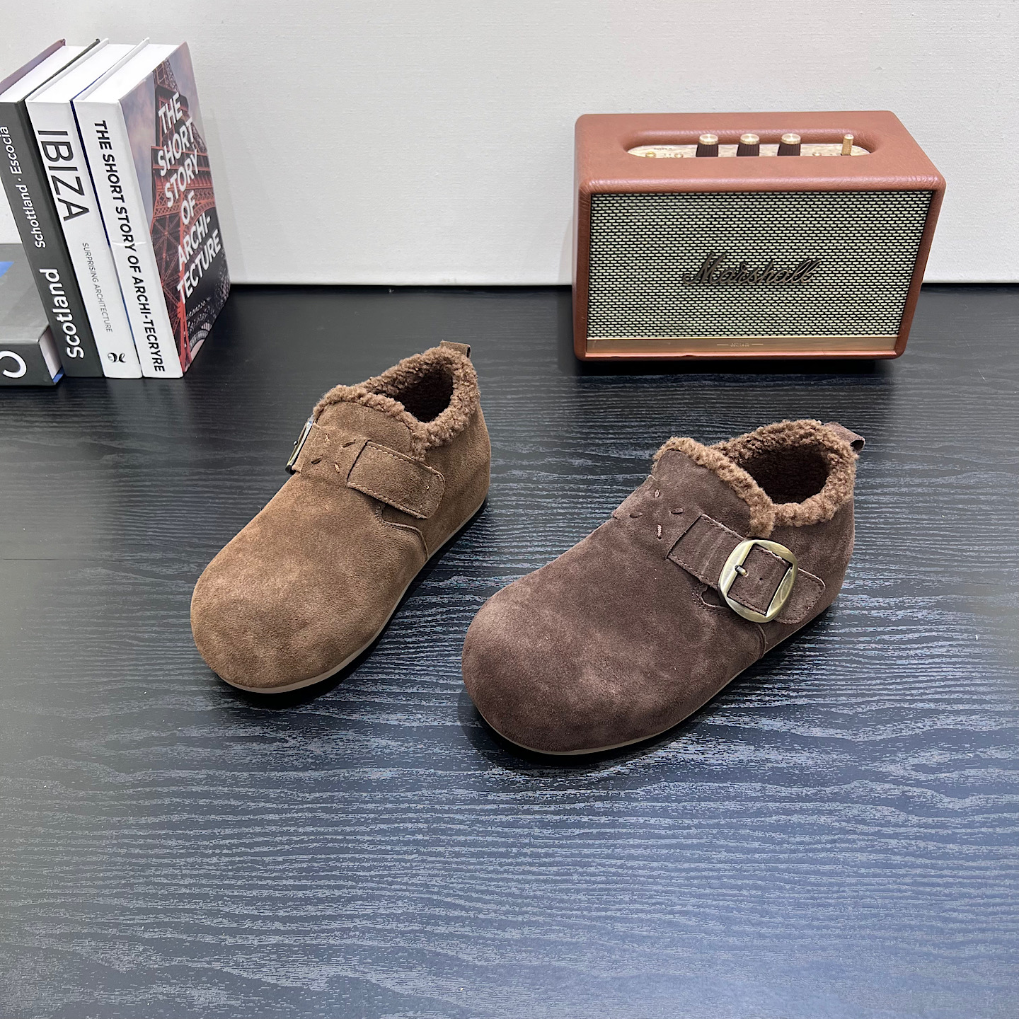 2025新款真皮女鞋加绒软底博肯鞋面包懒人鞋单鞋百搭日常休闲鞋子