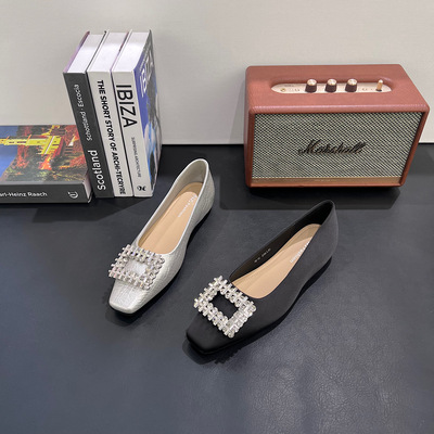 2026春季新款法式方头浅口内增高单鞋女温柔风晚晚鞋玛丽珍女鞋潮