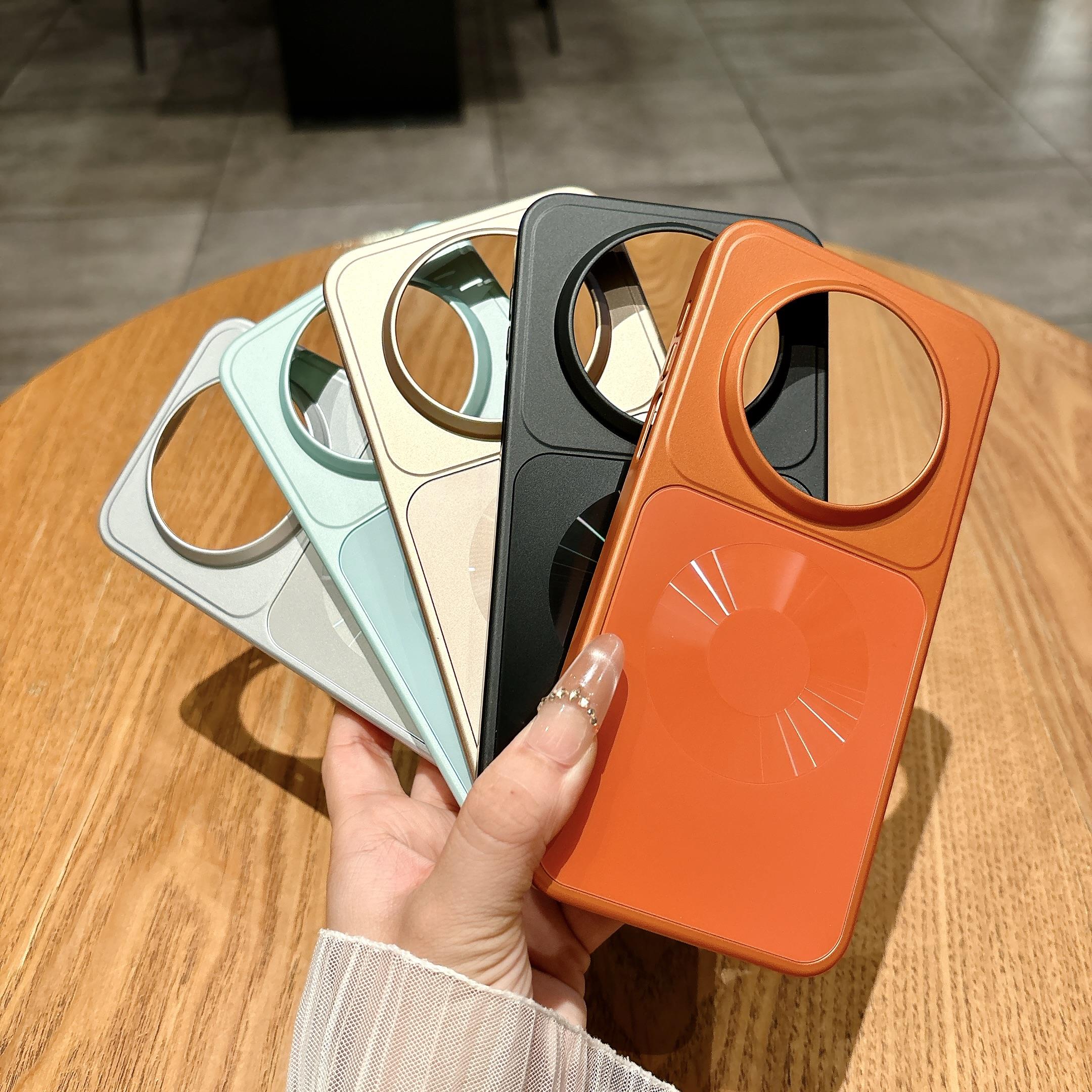 适用华为 mate80 秒变PC磁吸手机壳mate80promax新款高级感大孔荣耀magic8全包橙色男女款防摔保护套批发